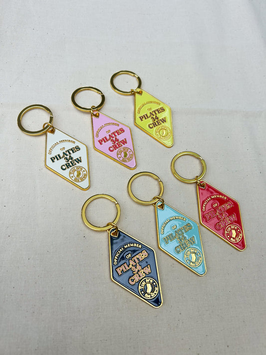 Pilates 34 Crew Keychain