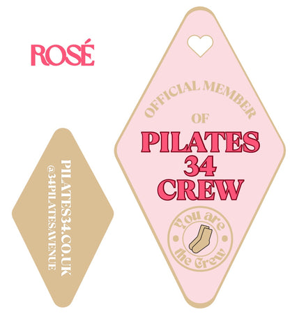 Pilates 34 Crew Keychain
