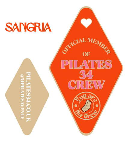 Pilates 34 Crew Keychain